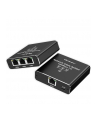 qoltec Rozdzielacz Splitter Ethernet mini SWITCH 1x3 RJ45 | 1000Mb/s |  USB-C | Aluminium - nr 1