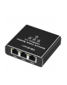 qoltec Rozdzielacz Splitter Ethernet mini SWITCH 1x3 RJ45 | 1000Mb/s |  USB-C | Aluminium - nr 6