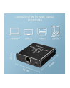 qoltec Rozdzielacz Splitter Ethernet mini SWITCH 1x3 RJ45 | 1000Mb/s |  USB-C | Aluminium - nr 9