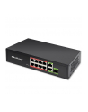 qoltec Przełącznik sieciowy SWITCH FAST Ethernet 8x RJ45 PoE 2x RJ45 Uplink 1x SFP | 120W | 1000Mb/s - nr 11