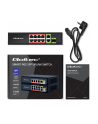 qoltec Przełącznik sieciowy SWITCH FAST Ethernet 8x RJ45 PoE 2x RJ45 Uplink 1x SFP | 120W | 1000Mb/s - nr 2