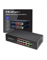 qoltec Przełącznik sieciowy SWITCH FAST Ethernet 8x RJ45 PoE 2x RJ45 Uplink 1x SFP | 120W | 1000Mb/s - nr 3