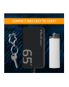 qoltec Ładowarka sieciowa 65W GaN Super Fast SLIM | PD | 5-20V | 3.25A |USB-C 3.1 | Laptop | MacBook | Smartfon | +kabel - nr 9