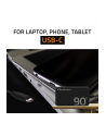 qoltec Ładowarka sieciowa 90W GaN Fast SLIM | PD | 5-20V | 4.5A | USB-C 3.1 | Laptop | MacBook | Smartfon | +kabel - nr 14