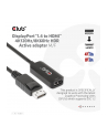 Club3D Redukcja DisplayPort 1.4/HDMI 4K, aktivní - nr 17