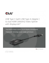 Club 3D Adapter AV Club3D Adapter USB-C (USB A Adapter) > 2x HDMI 4K@60Hz St/Bu retail - nr 2