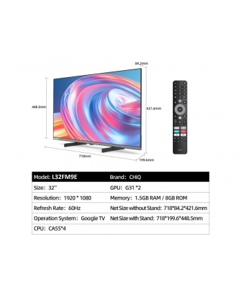 Telewizor LED Chiq L32FM9E 32'' FHD