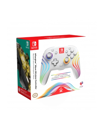 PDP Afterglow Wave Wireless Controller NS White