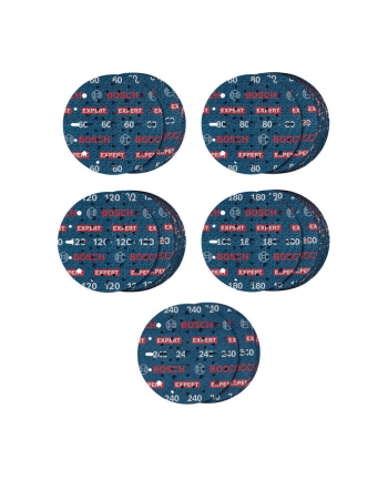 Bosch EXPERT O780 Foil Sanding Disc Set G60/80/120/180/240 2608902470 nr 1
