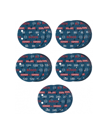 Bosch EXPERT O780 Foil Sanding Disc Set G60/80/120/180/240 2608902470