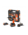 Akumulatorowa wiertarko-wkrętarka udarowa Black&Decker BCD003MEM2K - 2 akumulatory 18V/1x2.0+1x4.0Ah + walizka - nr 1
