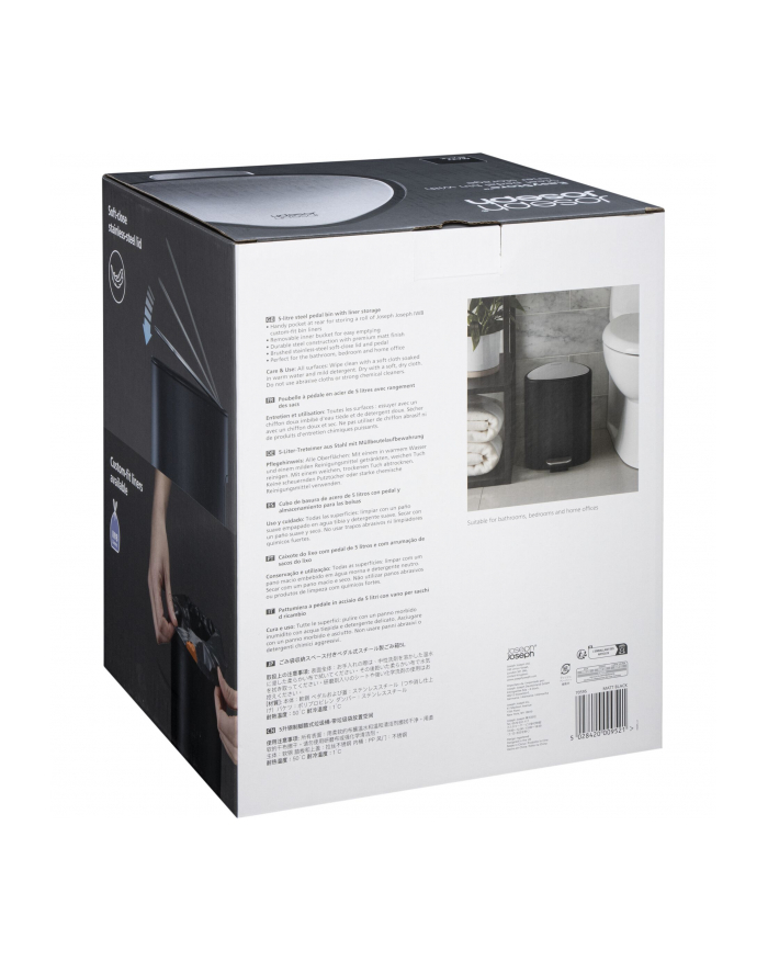 Joseph Joseph Kosz łazienkowy na śmieci 5 L EasyStore Czarny (70595) główny