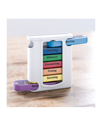 Weinberger Pillenbox-Wochendose coloriert