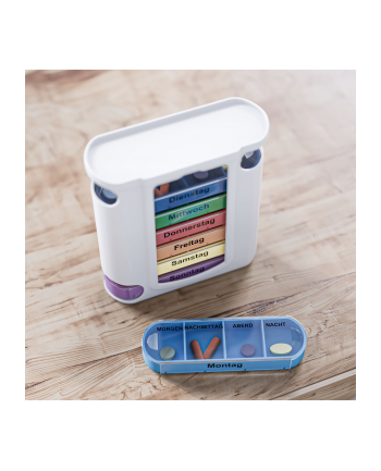 Weinberger Pillenbox-Wochendose coloriert