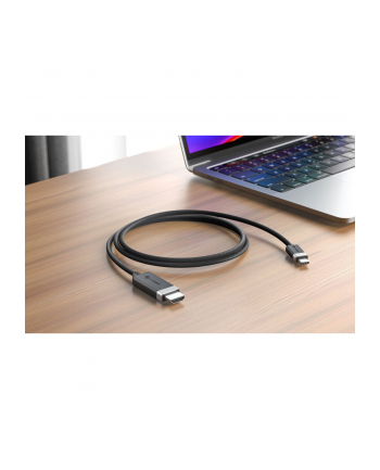 Alogic Fusion USB-C to HDMI 2.0 4K Cable 1m Space Gray nr 2