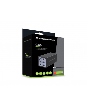 Conceptronic OZUL06BE 6-Port 200W USB-C  Ladegerät