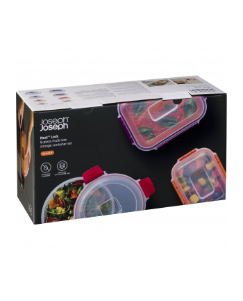Joseph Joseph Nest Lock 8-tlg. Frischhaltedosen- Set Rund und E