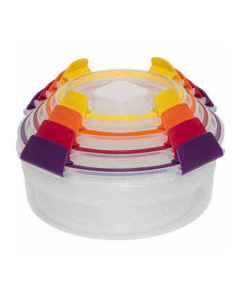 Joseph Joseph Nest Lock 4-tlg. Frischhaltedosen-Set Rund Mehrfa