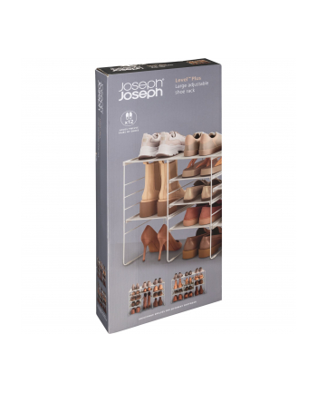 Joseph Joseph Level Plus ecru großes verstellbares Schuhregal