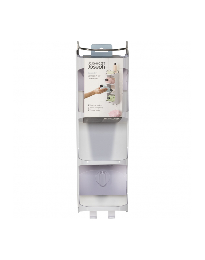 Joseph Joseph Capsule Kompakte 4-stufige Duschablage, biały główny