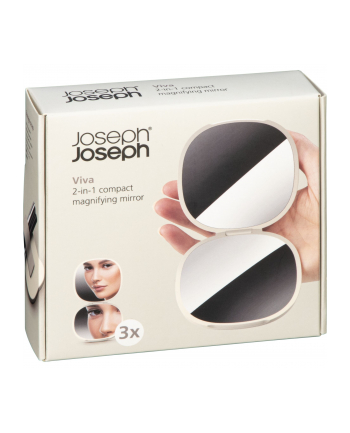 Joseph Joseph Viva beige 2-in-1 Kompakter Vergrößerungsspiegel nr 1