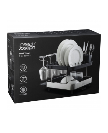 Joseph Joseph Excel Stahl-Abtropfschale mit 2 Ebenen