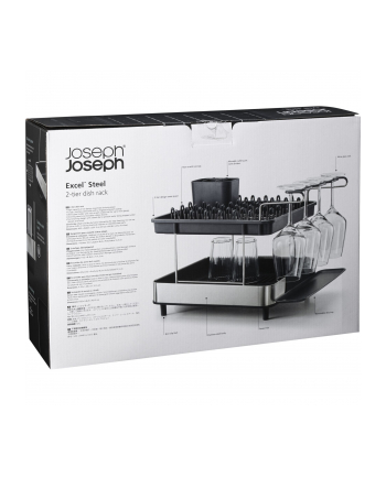 Joseph Joseph Excel Stahl-Abtropfschale mit 2 Ebenen