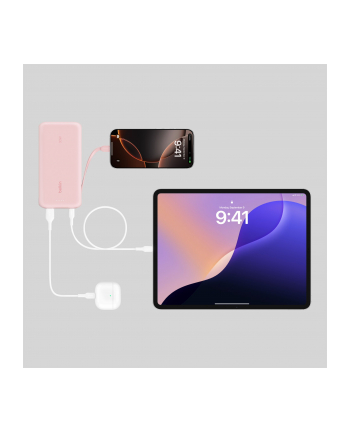 Belkin Powerbank 20.000mAh pink 30W integr.USB-C Kab. BPB024hqPK