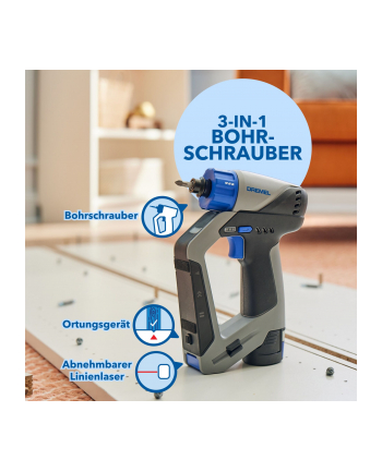 Dremel 3-in-1 Akku-Schrauber 12V 2 Ah DD12V-S1