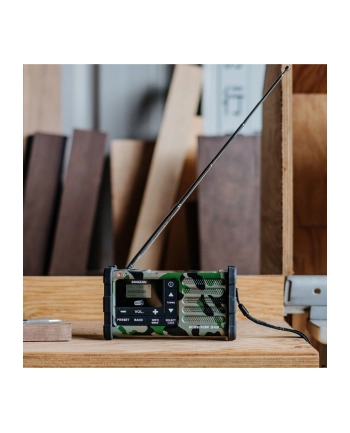 Sangean MMR-88 DAB+ camouflage Notfall/Kurbel/Solar Radio