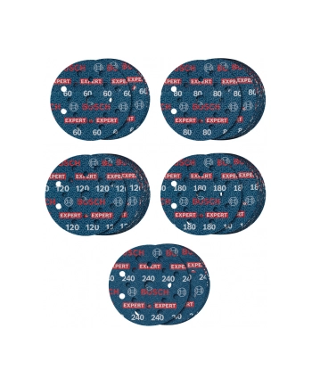 Bosch EXPERT O780 Foil Sanding Disc Set G60/80/120/180/240 2608902470