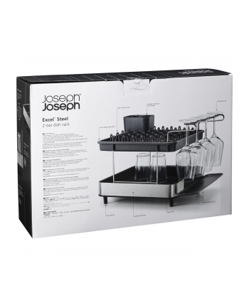 Joseph Joseph Excel Stahl-Abtropfschale mit 2 Ebenen