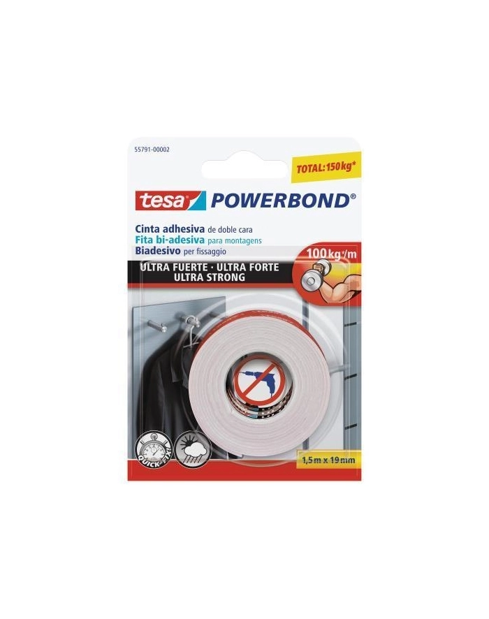 Tesa Doppels.Klebeb Ultra strong 1,5m x 19mm biały 55791 główny