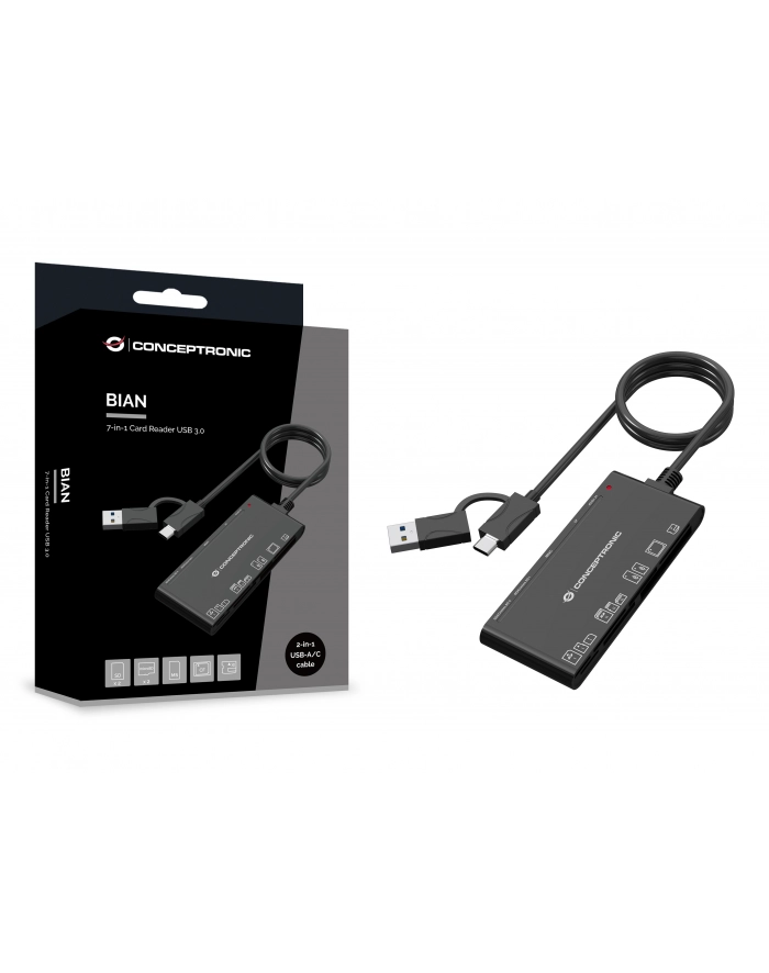 Conceptronic BIAN10B 7-in-1 Card Reader USB 3.0 główny