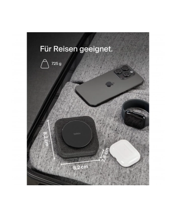 Belkin BOOST PRO 2-in-1 Qi2 15W mag.Lades.f.unterwegs WIZ026vfBK