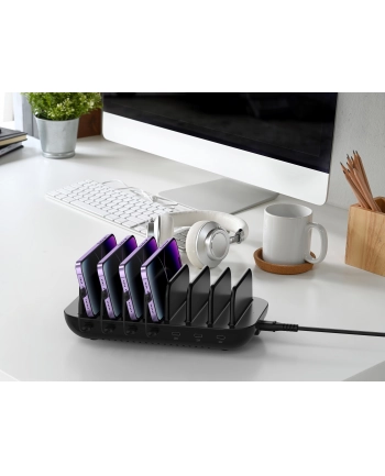 Conceptronic OZUL07B 160W 7-Port Charging Station