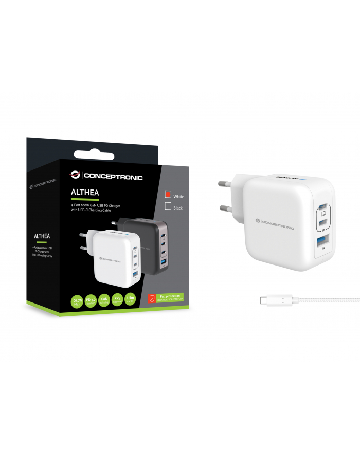 Conceptronic ALTHEA18W 4-Port 100W GaN USB PD Charger główny