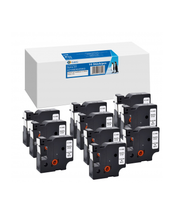 10x G'amp;G Schriftband 19mm x 7m sw komp m. Dymo D1/ 45803/ S0720830