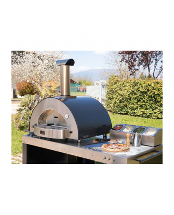 Alfa Forni Classico 4 Pizze Hybrid Schiefer Grau