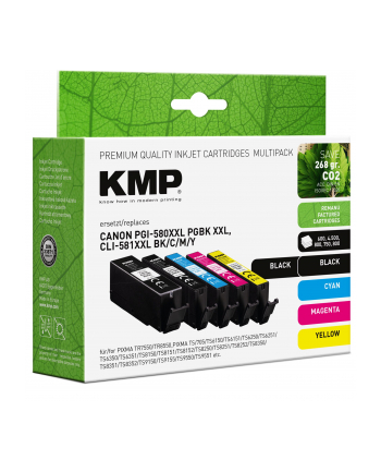 KMP Multipack kompatibel mit Canon PGI-580/CLI-581 BKCMY XXL