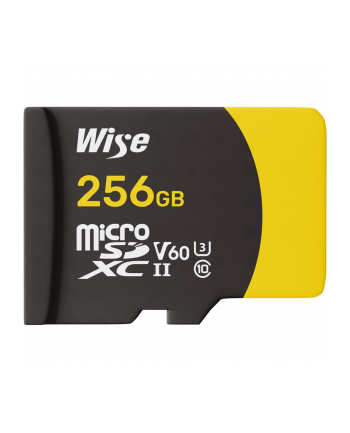 Wise microSDXC UHS-II V60  256GB R:290MBs / W:100MBs  WI-MSD-S256