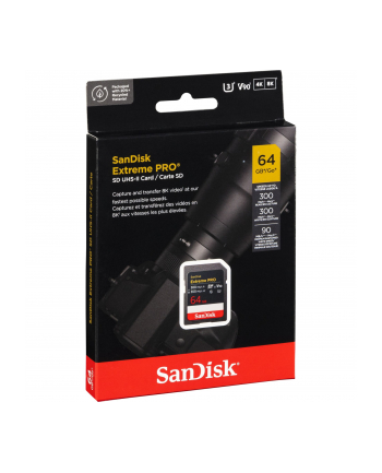SanDisk ExtremePRO SDXC V90 64GB 300MB UHS-II  SDSDXDM-064G-GN4IN nr 1