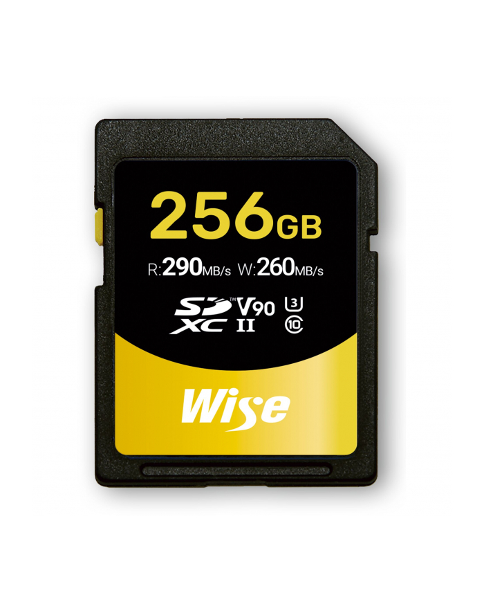 Wise SDXC UHS-II V90       256GB R:290MBs / W:260MBs   WI-SD-N256 główny