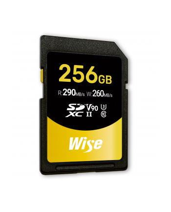 Wise SDXC UHS-II V90       256GB R:290MBs / W:260MBs   WI-SD-N256
