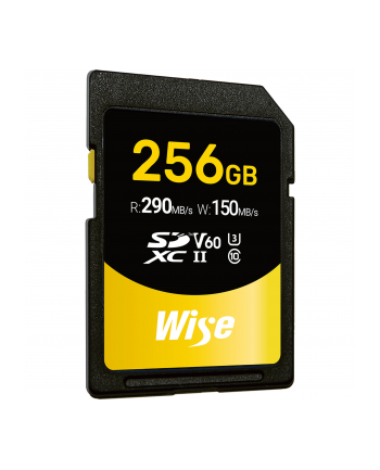 Wise SDXC UHS-II V60       256GB R:290MBs / W:150MBs   WI-SD-S256