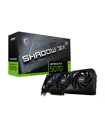 msi Karta graficzna GeForce RTX 5070 12G SHADOW 3X OC GDDR7 192bit HDMI/DP