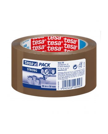 Tesa Packband strong 66m x 50mm braun 57168