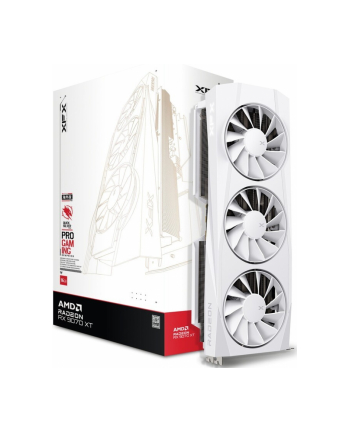 Karta graficzna XFX Radeon RX 9070 XT QuickSilver Gaming White 16GB GDDR6 (RX97TQICKW9)