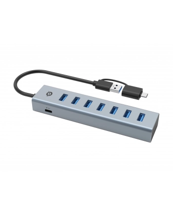 Conceptronic USB 3.2 Gen 1 (3.1 Gen 1) Type-A 5000 Mbit/s Szary (HUBBIES21GP)