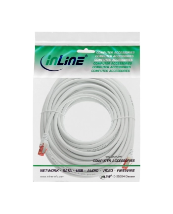 Inline 76440W Kabel Krosowy S/Ftp (Pimf) Cat.6 250 Mhz Pcw Miedź Biały 40 M